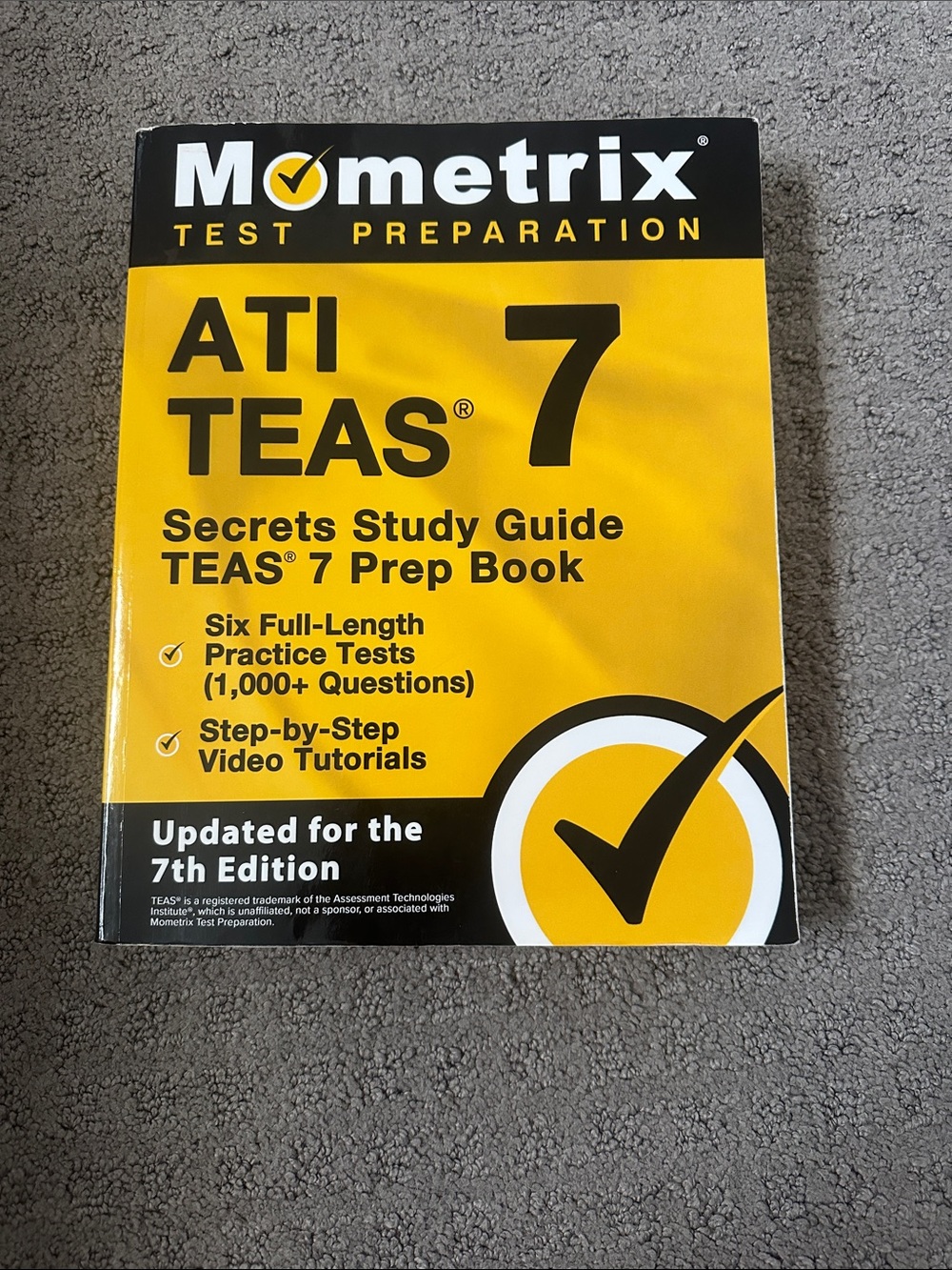 Mometrix ATI TEAS 7 Prep Book - Yellow